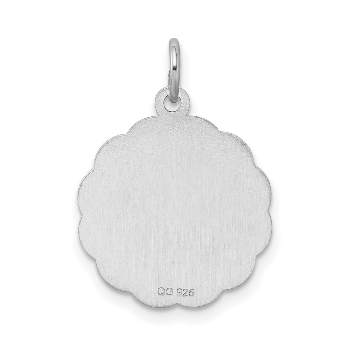Sterling Silver Pendant Charm with Date to Remember Script, Commemorative Disc Jewelry