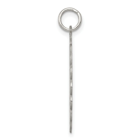 A Date To Remember Disc Charm Pendant in Real 925 Sterling Silver