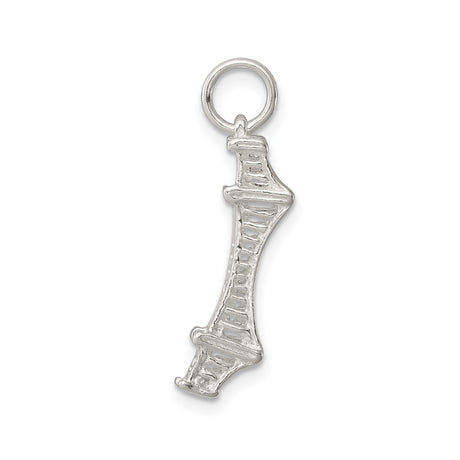 Sterling Silver Pendant, Golden Gate Bridge Charm, San Francisco Landmark Jewelry