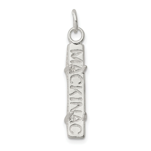 Mackinac Bridge Charm Pendant in Real 925 Sterling Silver