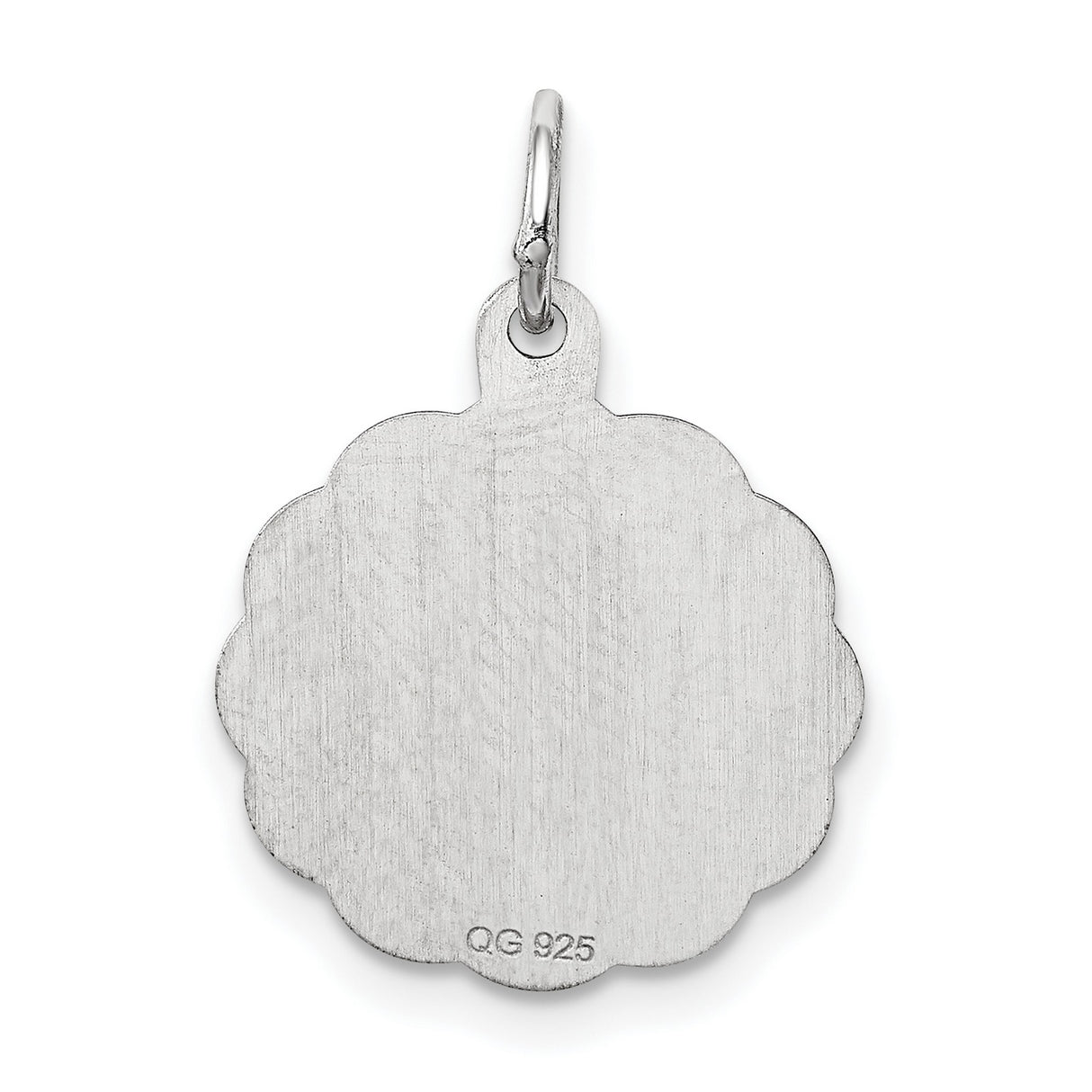 #1 Mom Disc Charm Pendant in Real 925 Sterling Silver