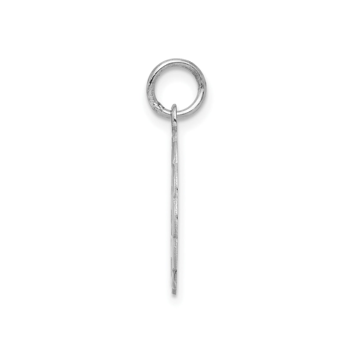 Sterling Silver Round Pendant with Brushed Center, Scalloped Edge, Special Friend and Heart Design