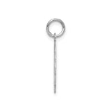 Sterling Silver Round Pendant with Brushed Center, Scalloped Edge, Special Friend and Heart Design