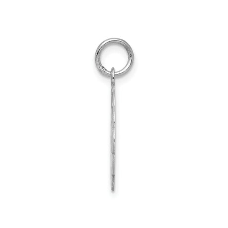 Sterling Silver Round Pendant with Brushed Center, Scalloped Edge, Special Friend and Heart Design