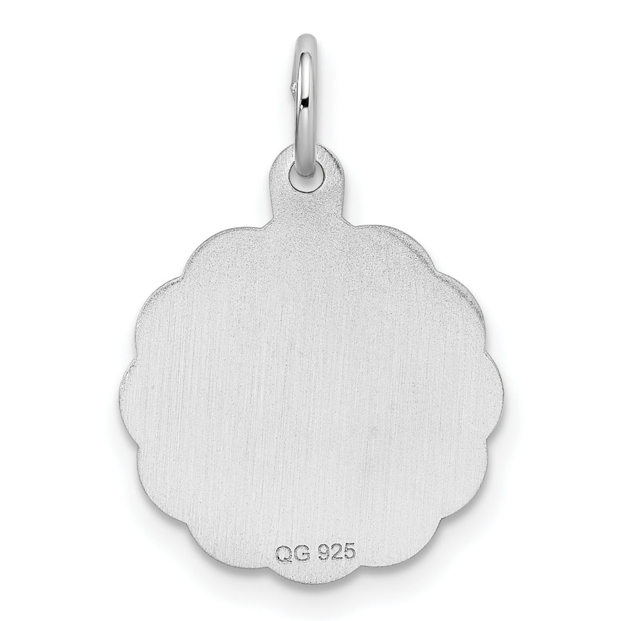 Best Friends Disc Charm Pendant in Real 925 Sterling Silver