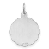 Best Friends Disc Charm Pendant in Real 925 Sterling Silver