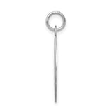 Sterling Silver Friendship Pendant with Brushed Center and Polished Edge