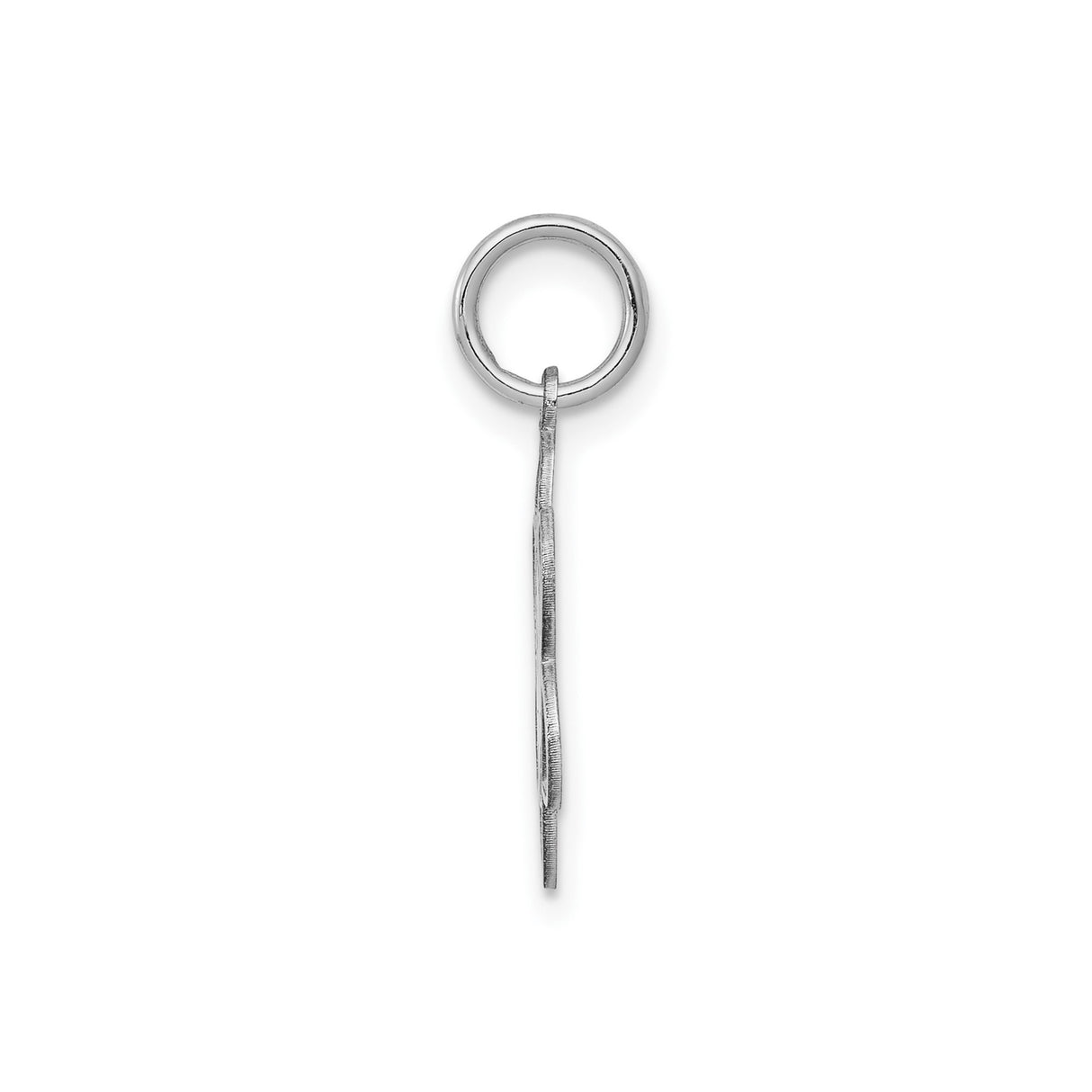 My Confirmation Words and Dove Flower Border Disc Charm Pendant in Real 925 Sterling Silver