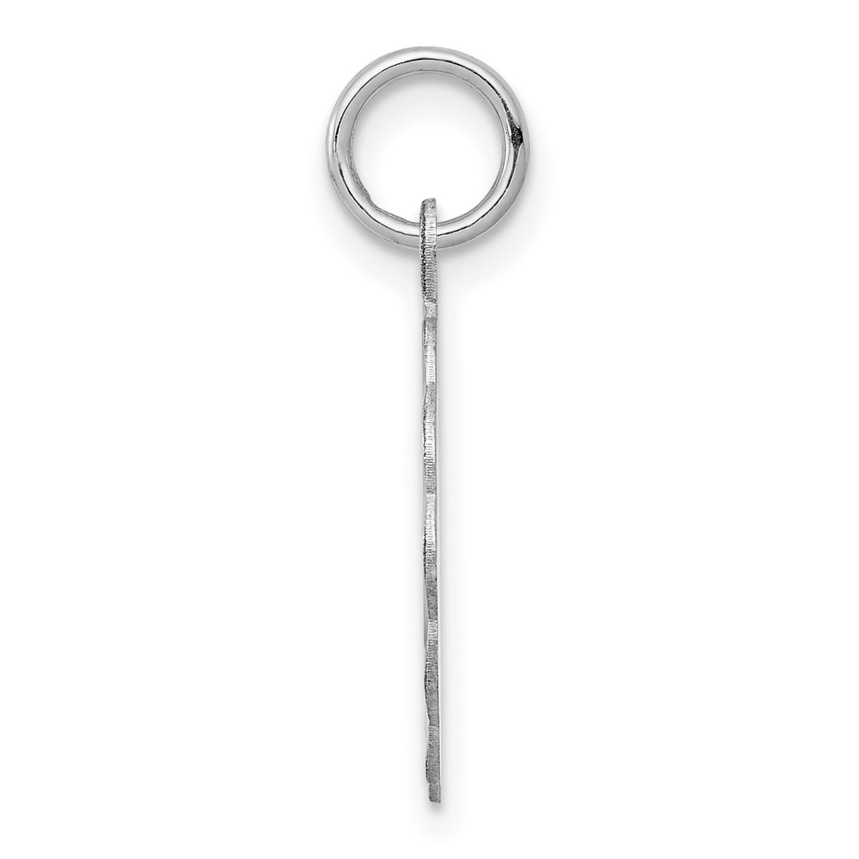Confirmation Word and Latin Cross Faceted Disc Charm Pendant in Real 925 Sterling Silver