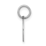 Holy Communion Words And Cup Round Charm Pendant in Real 925 Sterling Silver