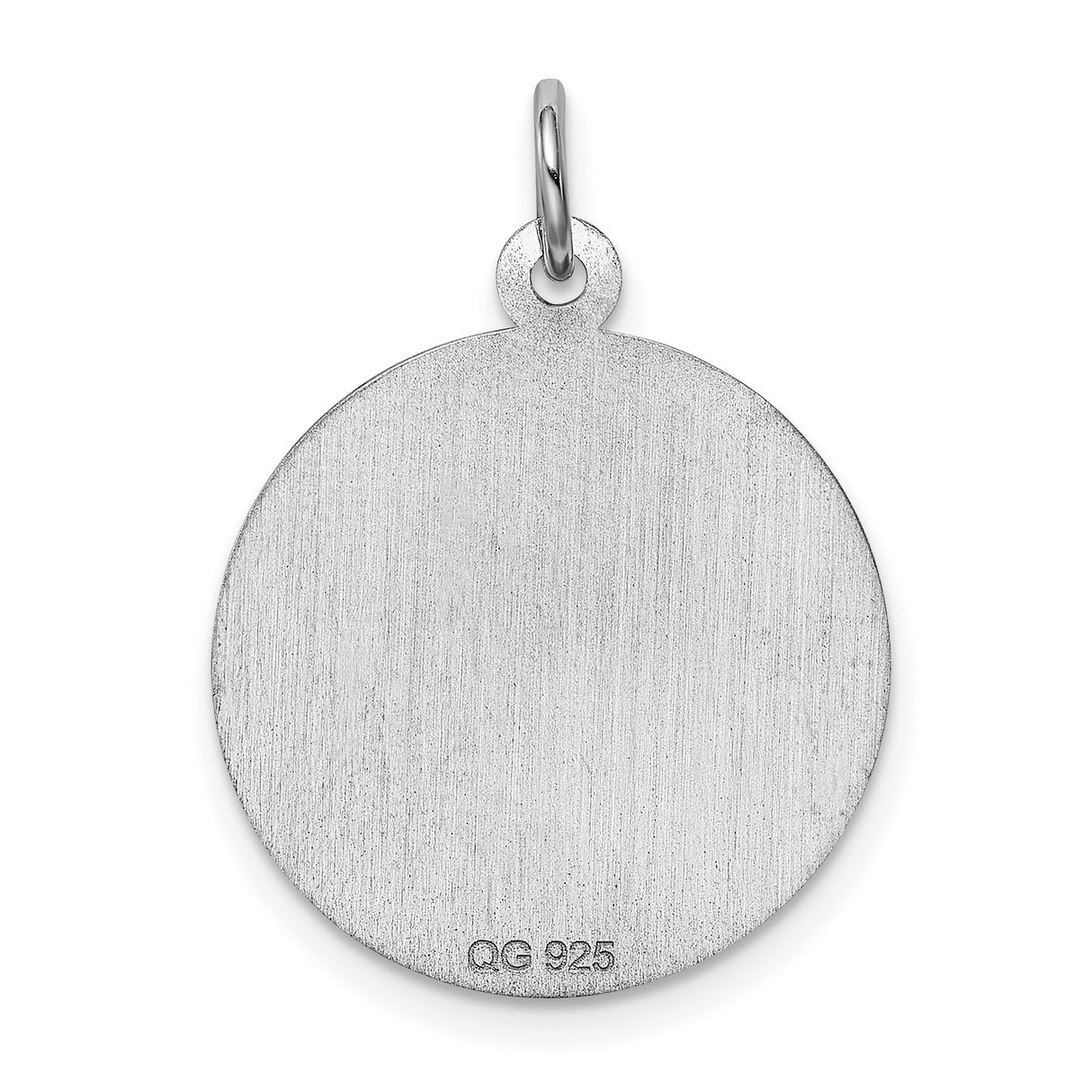 Cross Disc Charm Pendant in Real 925 Sterling Silver