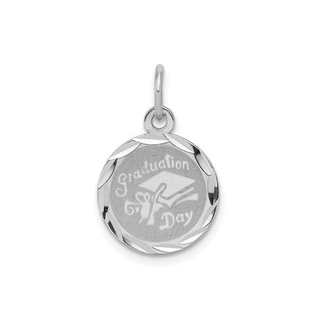 Sterling Silver Pendant with Graduation Cap and Diploma Design, Unisex Academic Keepsake Charm