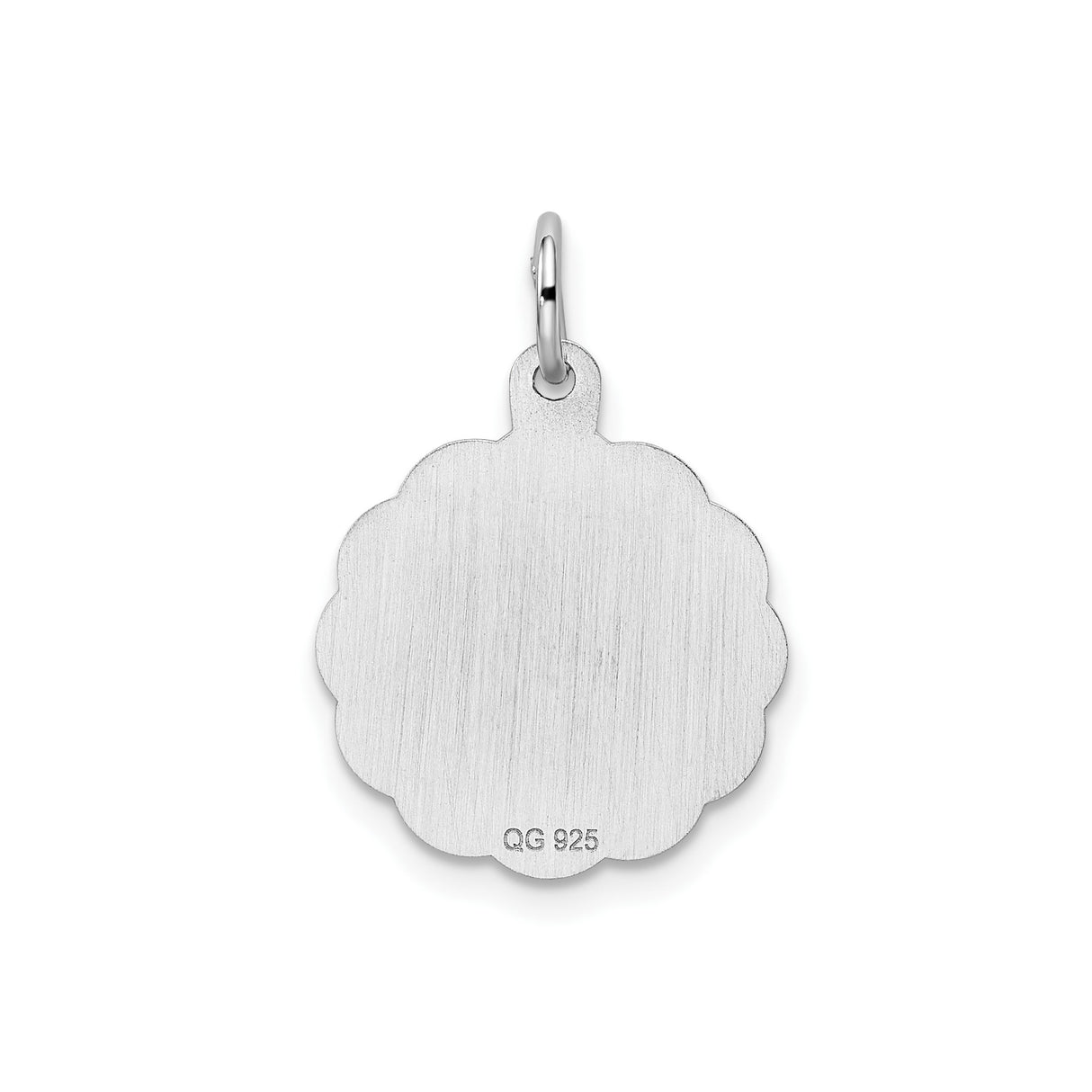 Sterling Silver Graduation Pendant Featuring Graduate in Cap and Gown Holding Diploma