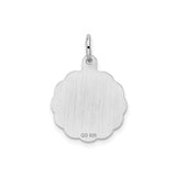 Sterling Silver Graduation Pendant Featuring Graduate in Cap and Gown Holding Diploma