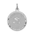 Sterling Silver Graduation Pendant with Cap and Diploma Design, Unisex Academic Charm