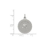 Sterling Silver Graduation Pendant with Cap and Diploma Design, Unisex Milestone Charm