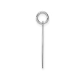 Sterling Silver Round Pendant with Happy Birthday Engraving, Diamond Accent, Unisex Charm