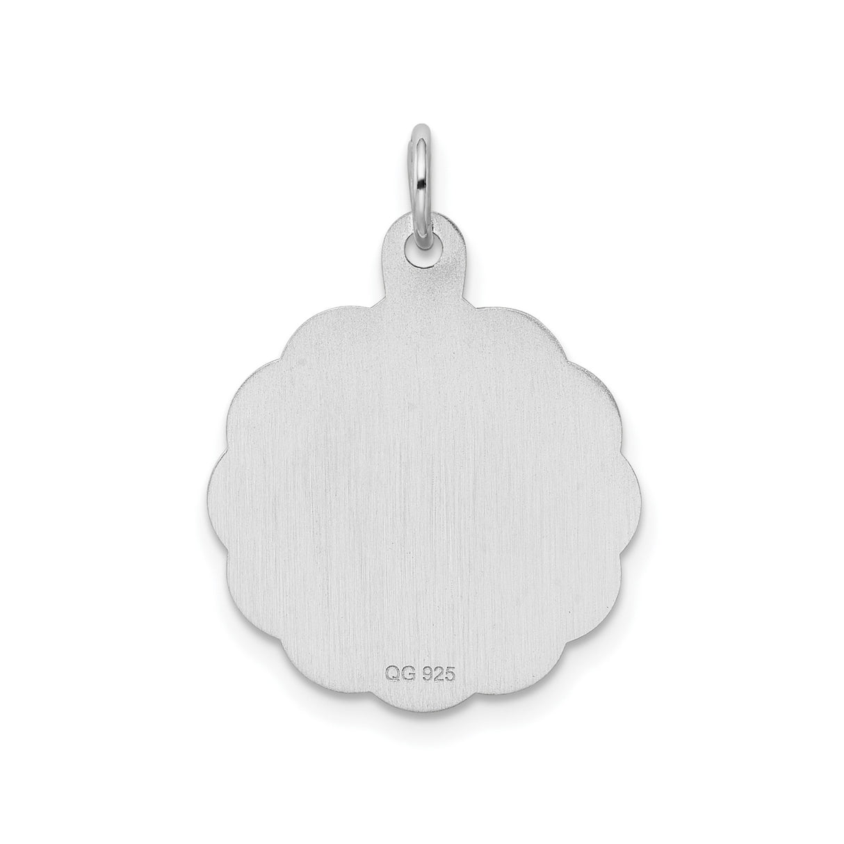 Sterling Silver Pendant with Stork Carrying Baby and Its a Boy Engraving