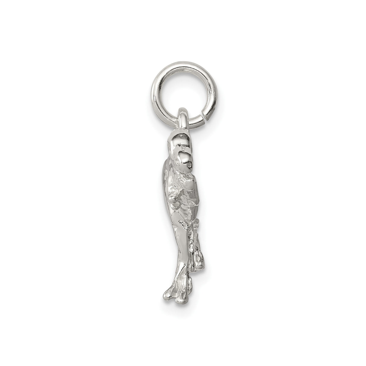 Sterling Silver T-Rex Pendant Charm, Realistic 3D Dinosaur Figure, Unisex Prehistoric Jewelry