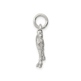Sterling Silver T-Rex Pendant Charm, Realistic 3D Dinosaur Figure, Unisex Prehistoric Jewelry