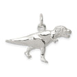 Sterling Silver T-Rex Pendant Charm, Realistic 3D Dinosaur Figure, Unisex Prehistoric Jewelry