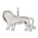 Male Lion Charm Pendant in Real 925 Sterling Silver