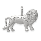 Male Lion Charm Pendant in Real 925 Sterling Silver