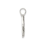 Sterling Silver Swan Pendant with Feather Engraving, Nature-Inspired Wildlife Jewelry for Women