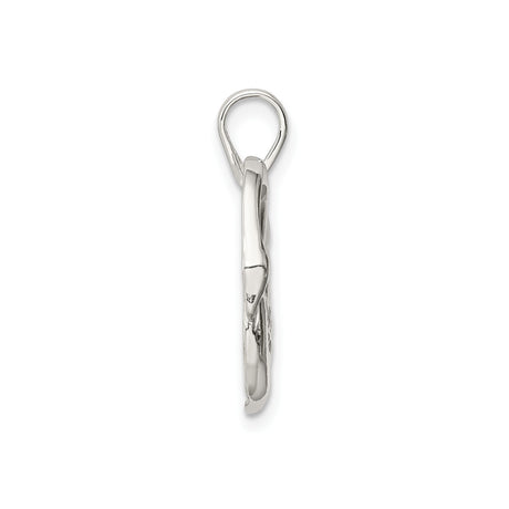 Sterling Silver Swan Pendant with Feather Engraving, Nature-Inspired Wildlife Jewelry for Women