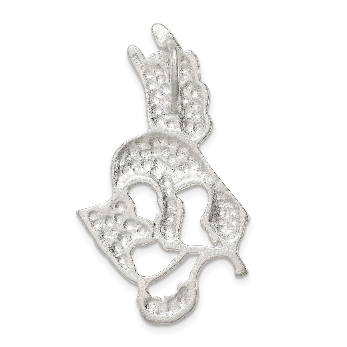 Sterling Silver Hummingbird Pendant with Flower Design, Nature-Inspired Bird Jewelry for Women