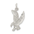 Sterling Silver Eagle Pendant with Detailed Flying Eagle Design, Patriotic Symbolic Jewelry for Men