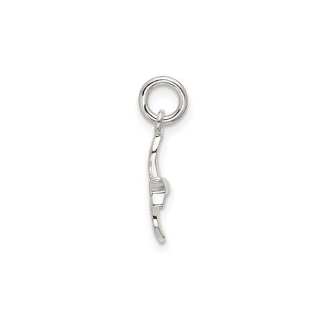 Sterling Silver Seagull Pendant or Charm, Flying Bird Ocean Jewelry, Symbol of Freedom and Peace