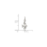 Sterling Silver Seagull Pendant or Charm, Flying Bird Ocean Jewelry, Symbol of Freedom and Peace