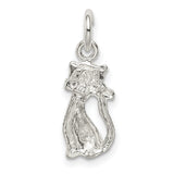 Cat Charm Pendant in Real 925 Sterling Silver