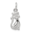 Cat Charm Pendant in Real 925 Sterling Silver