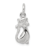 Cat Charm Pendant in Real 925 Sterling Silver