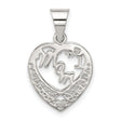 #1 Mom Charm Pendant in Real 925 Sterling Silver