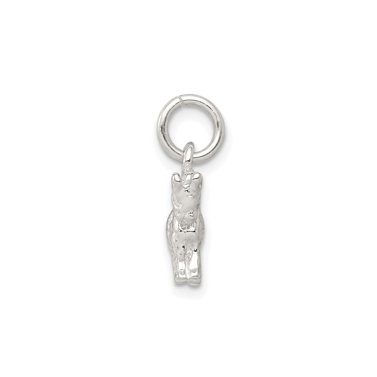 Sterling Silver Unicorn Charm Pendant, Detailed Fantasy Design for Women or Girls