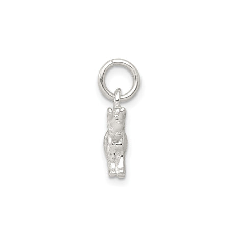Sterling Silver Unicorn Charm Pendant, Detailed Fantasy Design for Women or Girls
