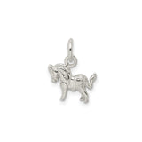 Sterling Silver Unicorn Charm Pendant, Detailed Fantasy Design for Women or Girls
