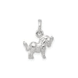 Sterling Silver Unicorn Charm Pendant, Detailed Fantasy Design for Women or Girls