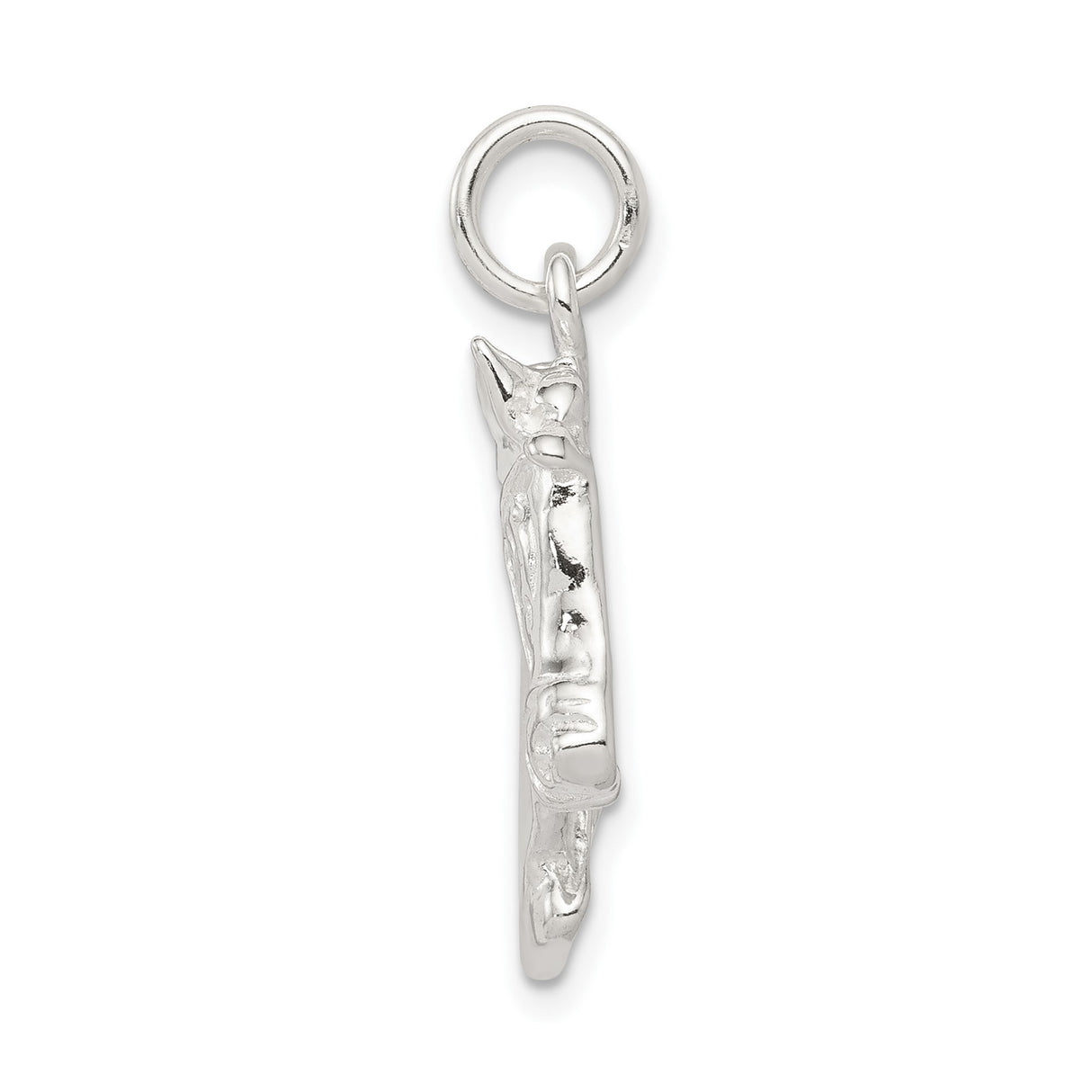 Sterling Silver Horse Head Pendant with Mane and Bridle Detail, Equestrian Jewelry