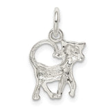 Cat Charm Pendant in Real 925 Sterling Silver