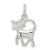 Cat Charm Pendant in Real 925 Sterling Silver