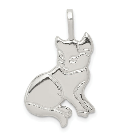 Cat Charm Pendant in Real 925 Sterling Silver