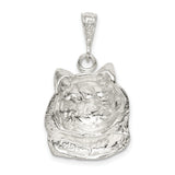 Cat Charm Pendant in Real 925 Sterling Silver