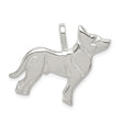Sterling Silver German Shepherd Silhouette Pendant, Dog Memorial Charm for Women or Unisex Wear