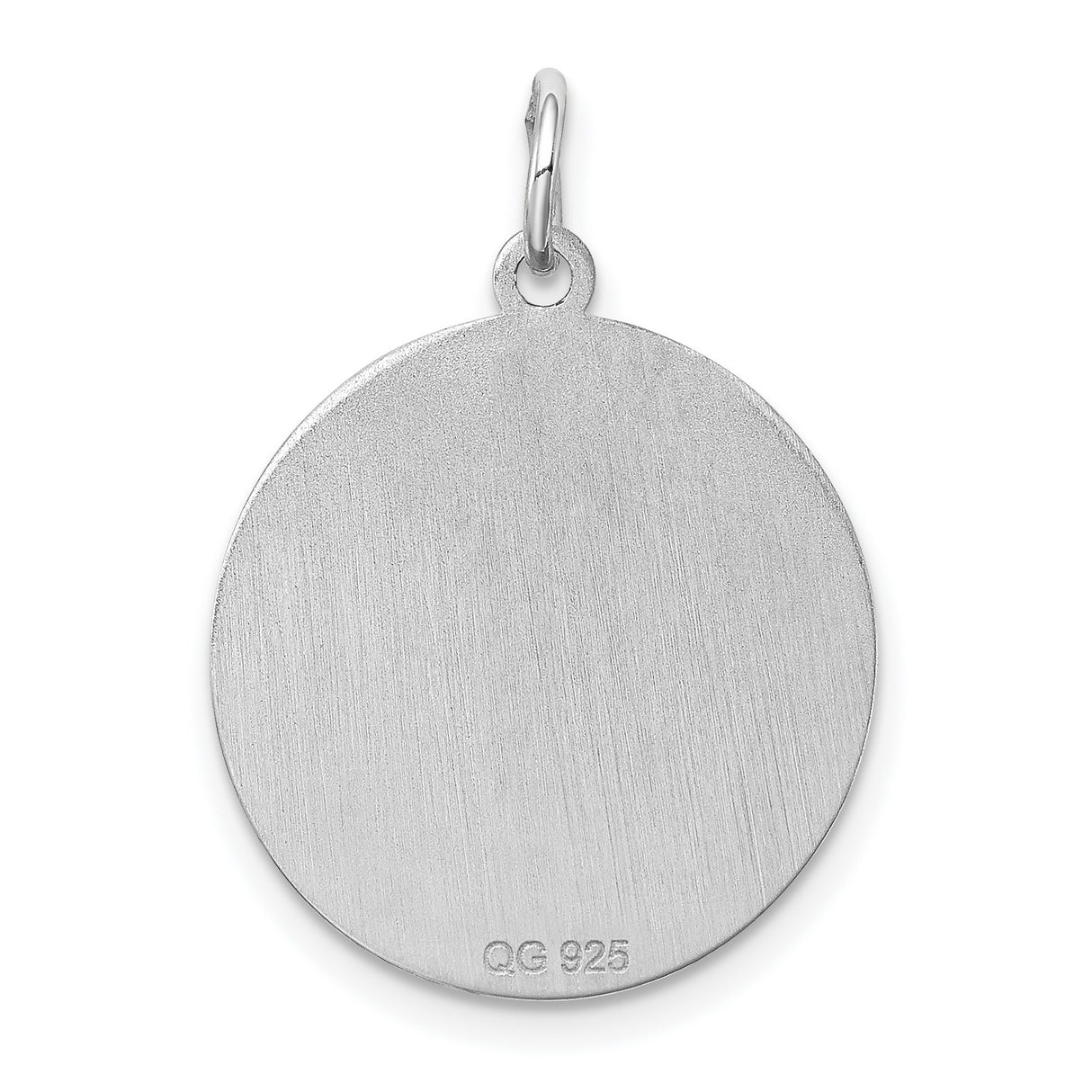 Cocker Spaniel Disc Charm Pendant in Real 925 Sterling Silver