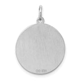 Cocker Spaniel Disc Charm Pendant in Real 925 Sterling Silver