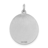 Sterling Silver Collie Dog Pendant with Breed Name, Silhouette Charm for Necklace or Bracelet